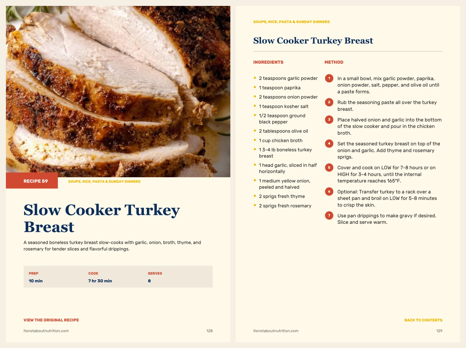 Two more real pages from 60 Slow Cooker Chicken Dinners