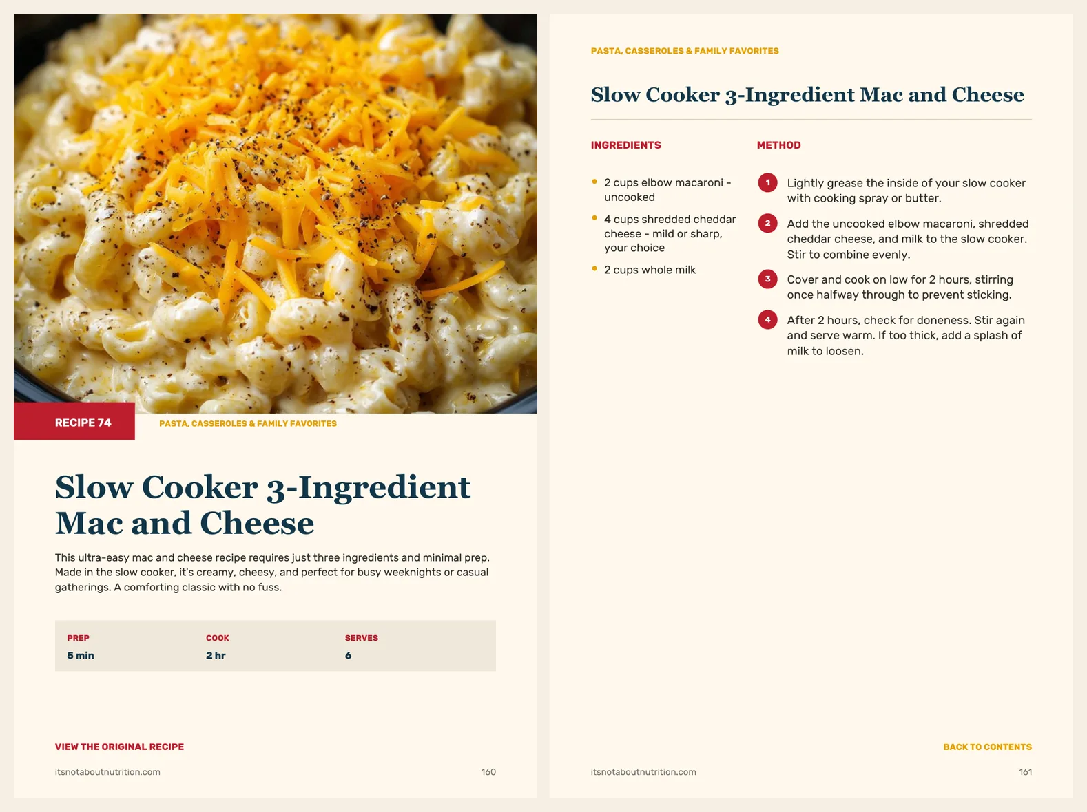 Two more real pages from 75 Dump & Go Slow Cooker Dinners