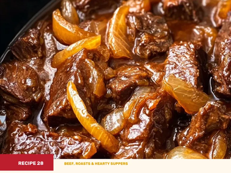 Slow Cooker 3-Ingredient French Onion Pot Roast