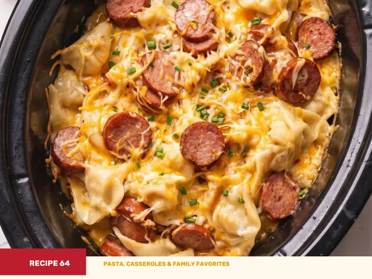 4-Ingredient Slow Cooker Pierogi Casserole