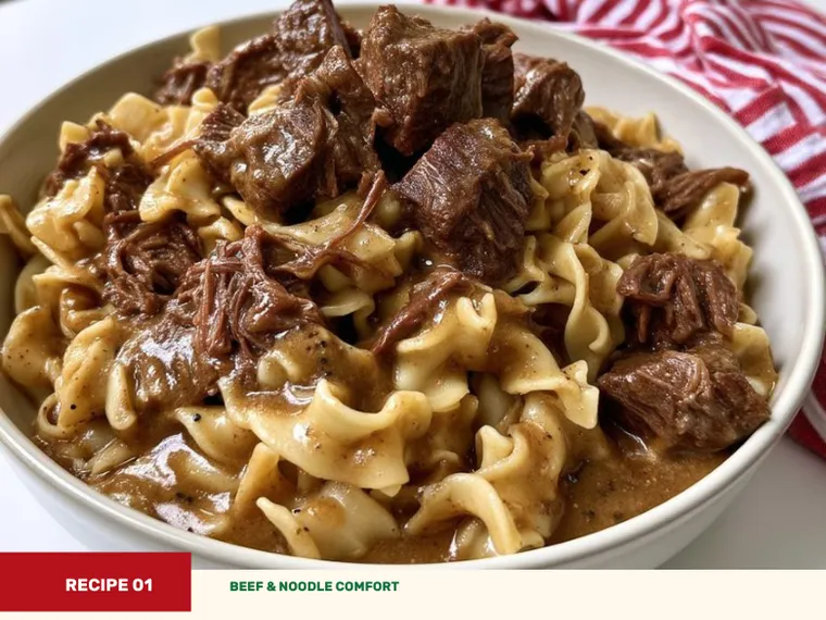 Slow Cooker Poor Man’s Beef and Noodles