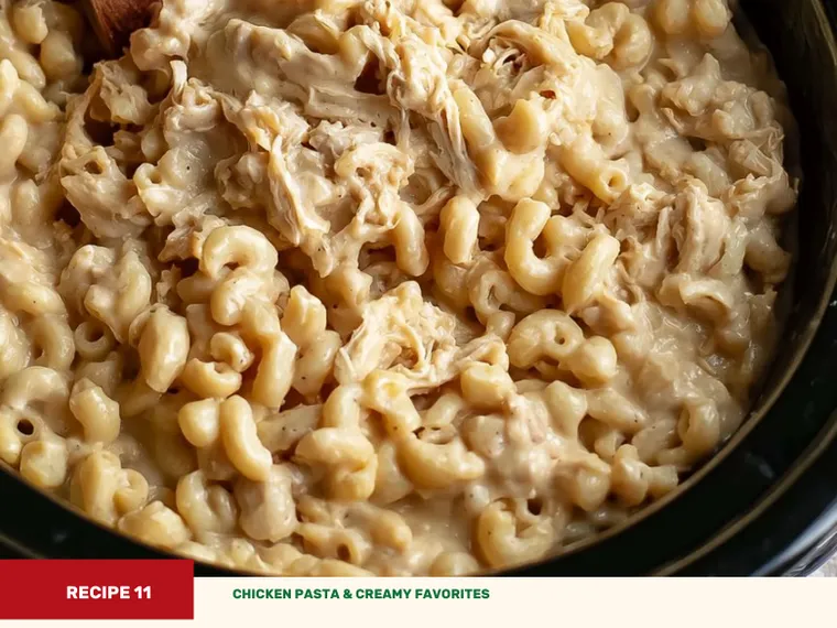 Slow Cooker 5-Ingredient Chicken and Macaroni