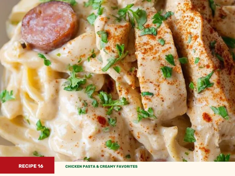 Slow Cooker Cajun Chicken Alfredo