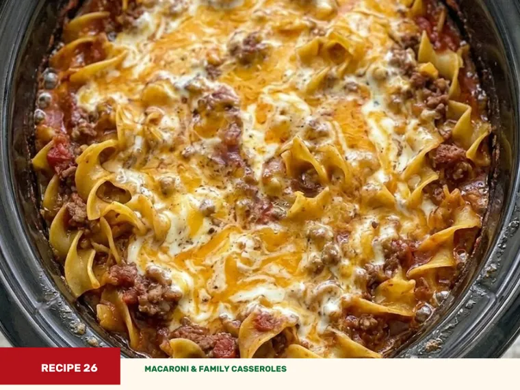 Slow Cooker Amish Country Tomato Beef Casserole