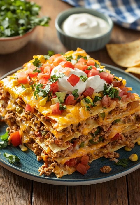Layered Taco Bake