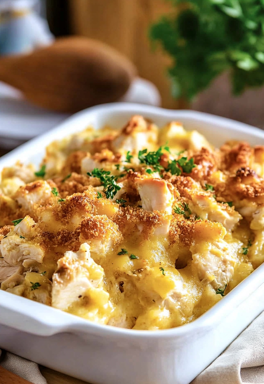 Chicken and Dressing Casserole