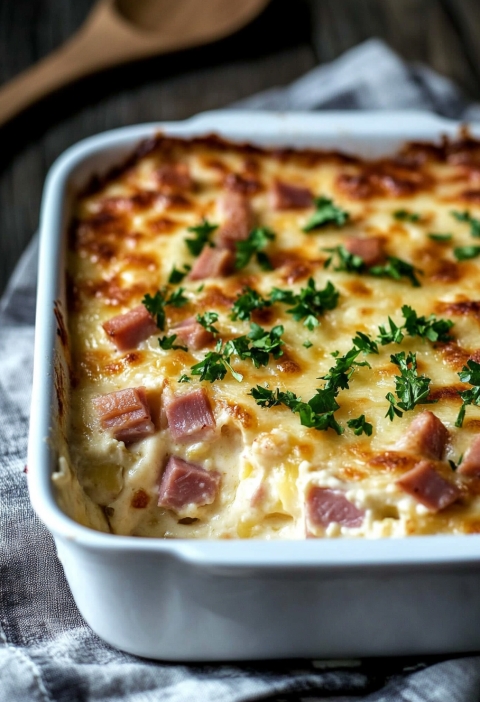 Ham and Potato Au Gratin Recipe