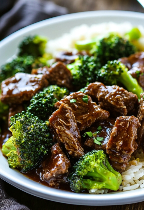 Crockpot Beef and Broccoli