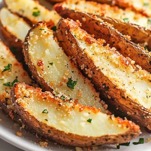 Baked Garlic Parmesan Potato Wedges: Crispy, Flavorful, and Easy to Make