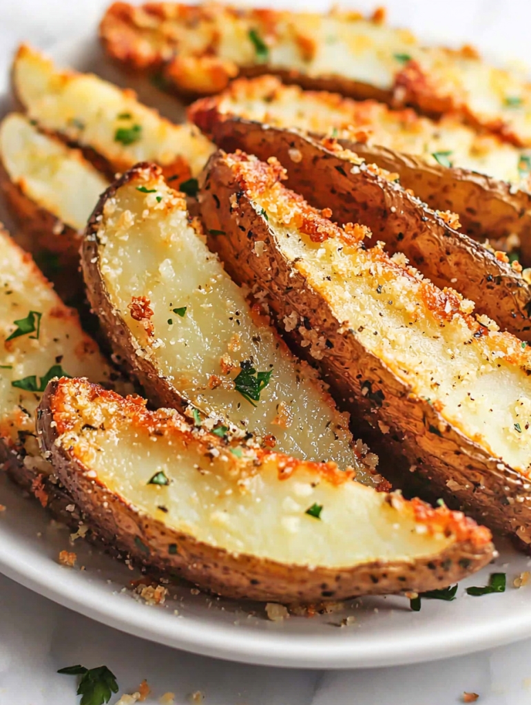 Baked Garlic Parmesan Potato Wedges: Crispy, Flavorful, and Easy to Make