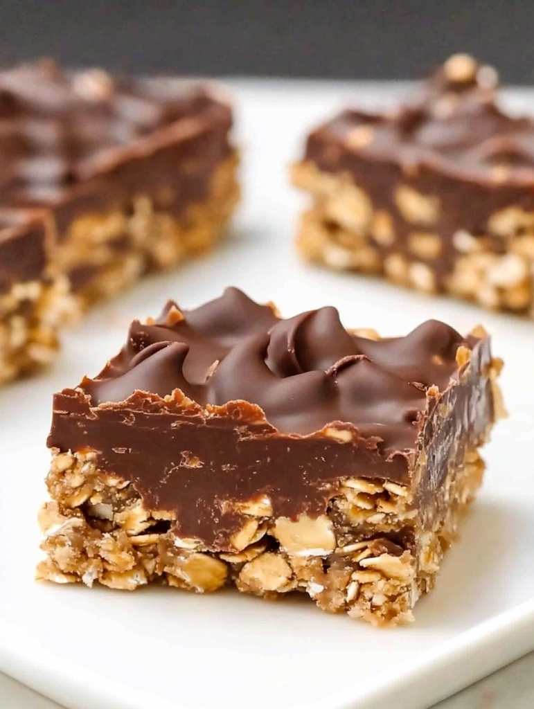 No-Bake Chocolate Oat Bars