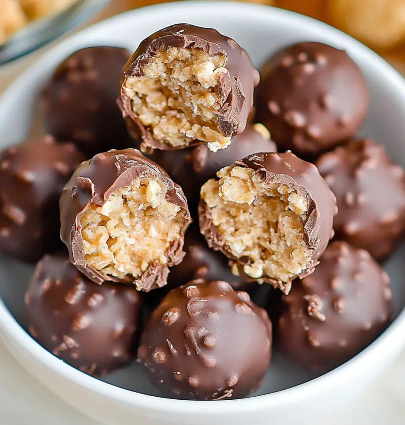 Rice Krispies Chocolate Peanut Butter Balls: A Delicious No-Bake Treat