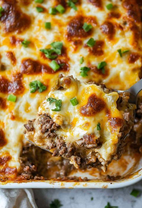 Philly Cheese Steak Casserole