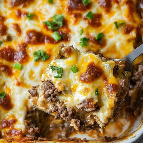 Philly Cheese Steak Casserole