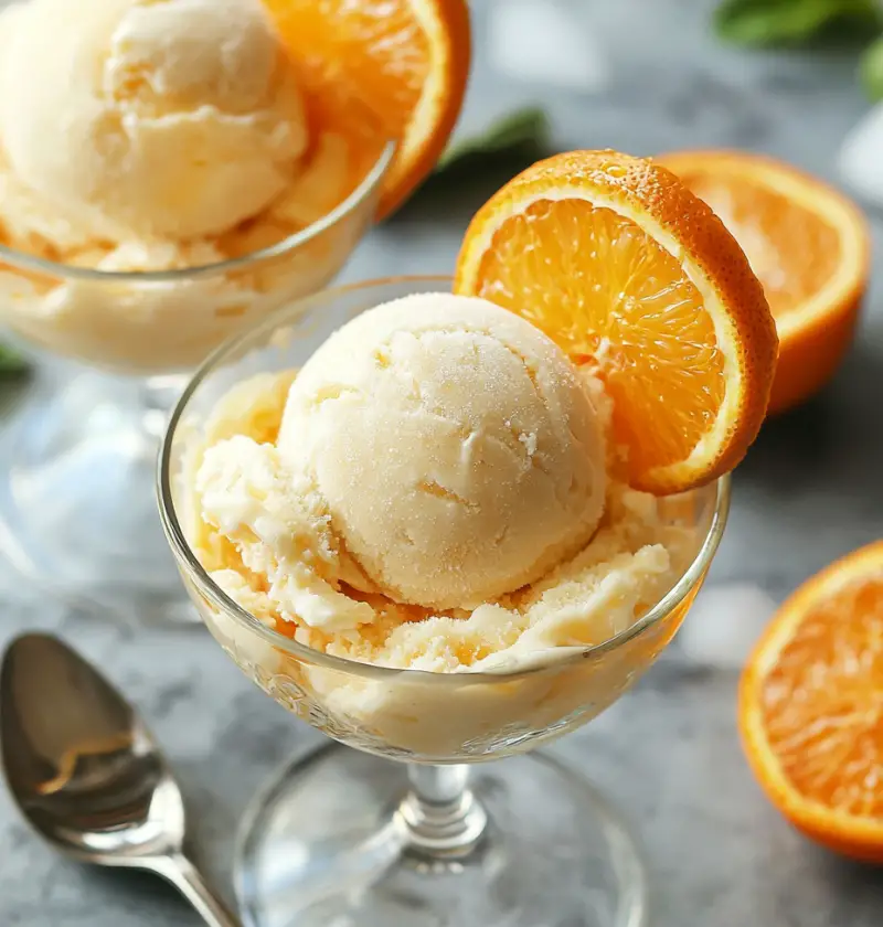 Refreshing 2-Ingredient Orange Sherbet Recipe: A Summer Delight
