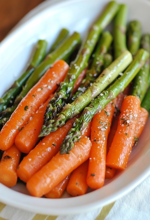 Roasted Asparagus & Carrots