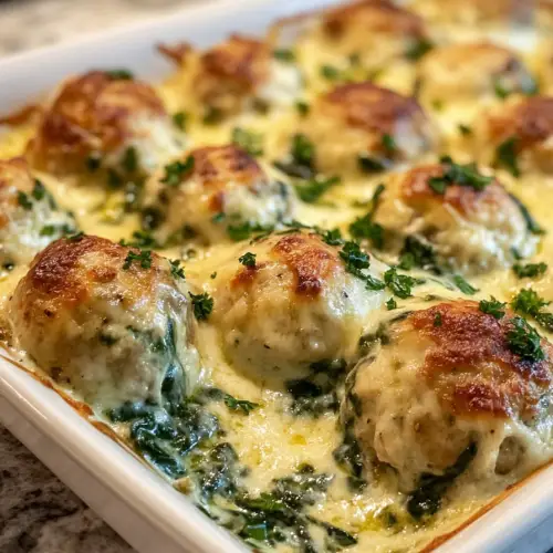 Baked Chicken Ricotta Meatballs