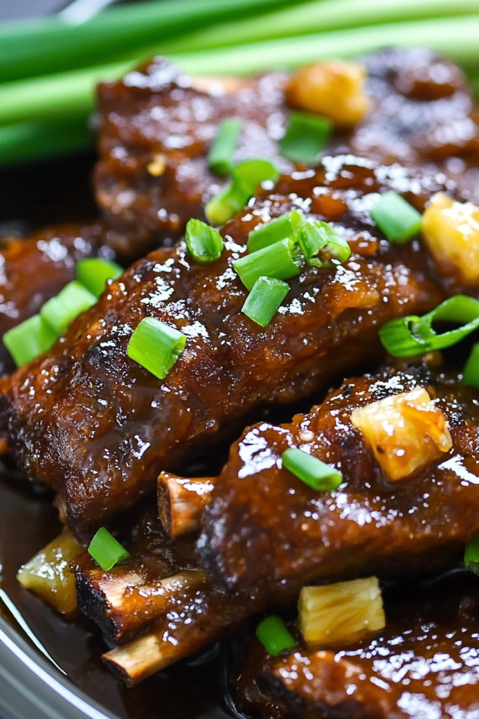 Slow Cooker Hawaiian Ribs