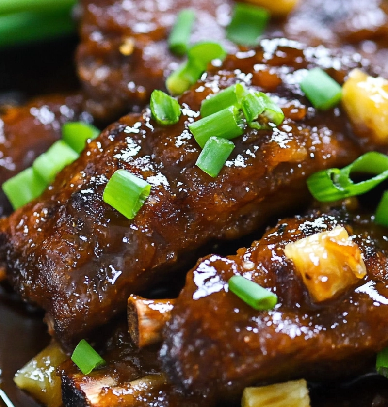 Slow Cooker Hawaiian Ribs