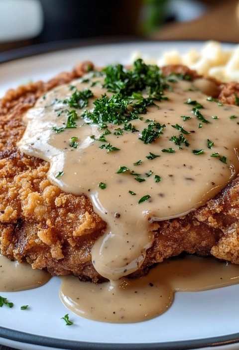 Southern Chicken Fried Steak with Gravy