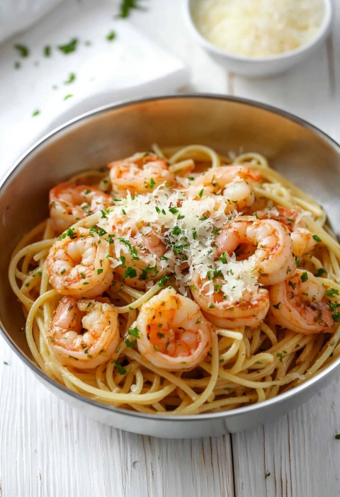 Garlic Shrimp Pasta