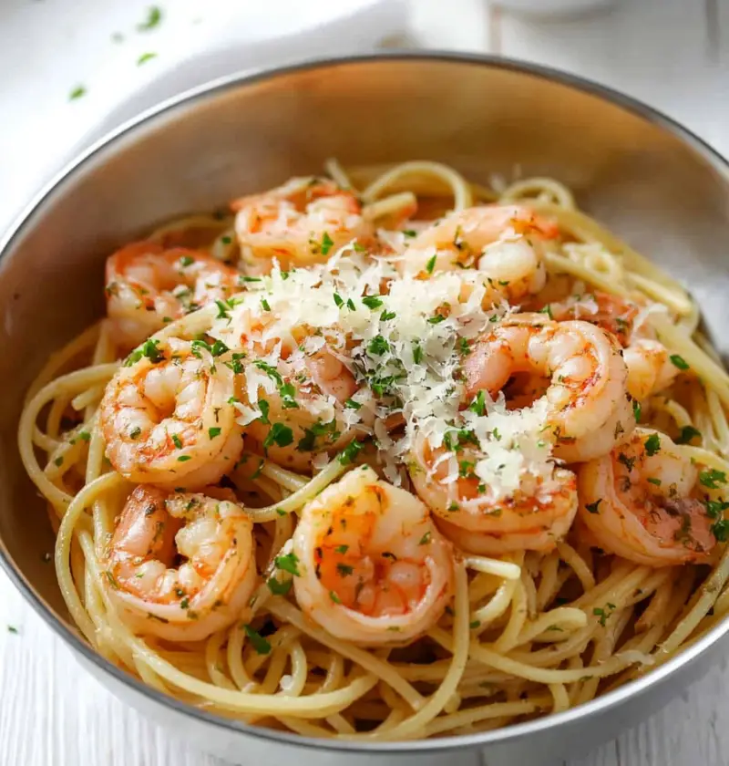 Garlic Shrimp Pasta