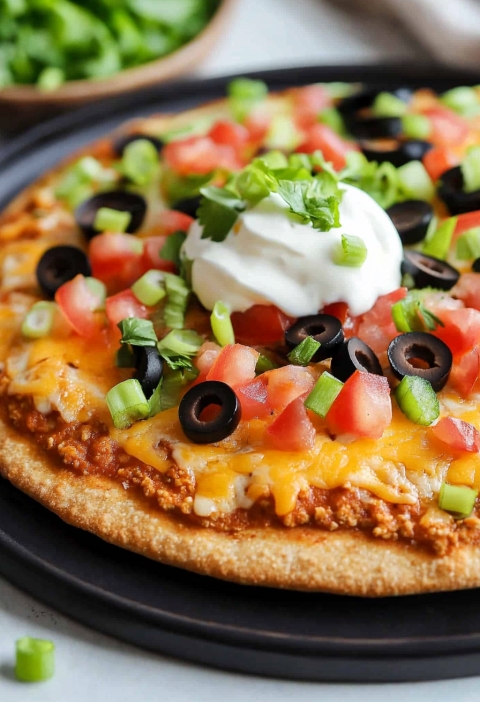 Easy Taco Pizza