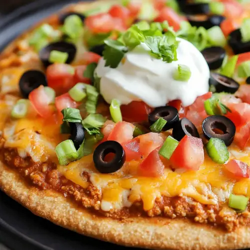 Easy Taco Pizza