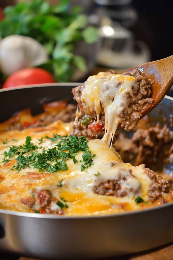Ground Beef And Peppers Skillet
