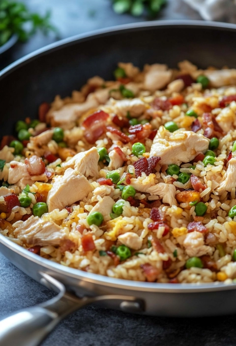 Chicken And Bacon Fried Rice