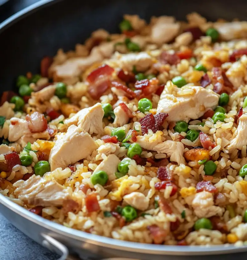 Chicken And Bacon Fried Rice