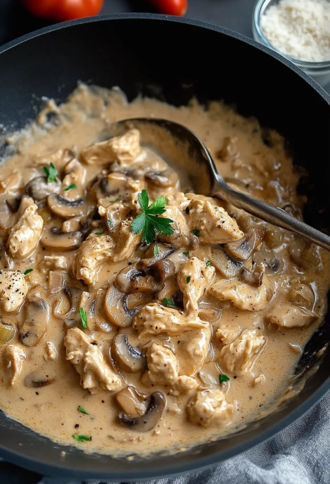 Chicken Mushroom Stroganoff