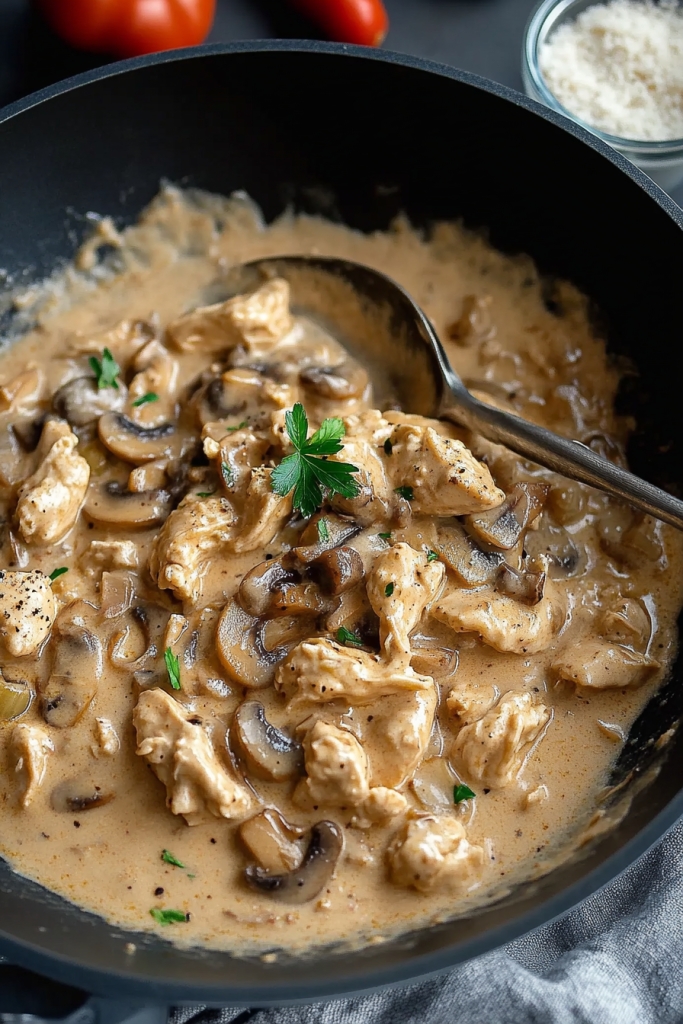 Chicken Mushroom Stroganoff