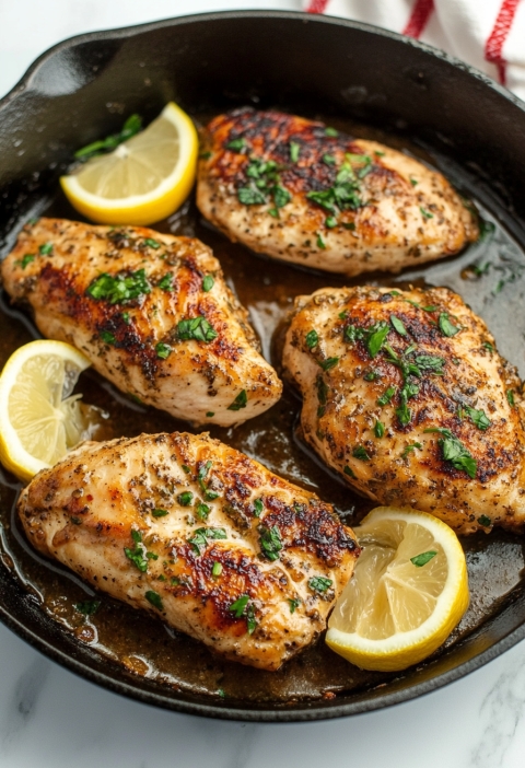 Lemon Chicken Recipe with Butter Sauce