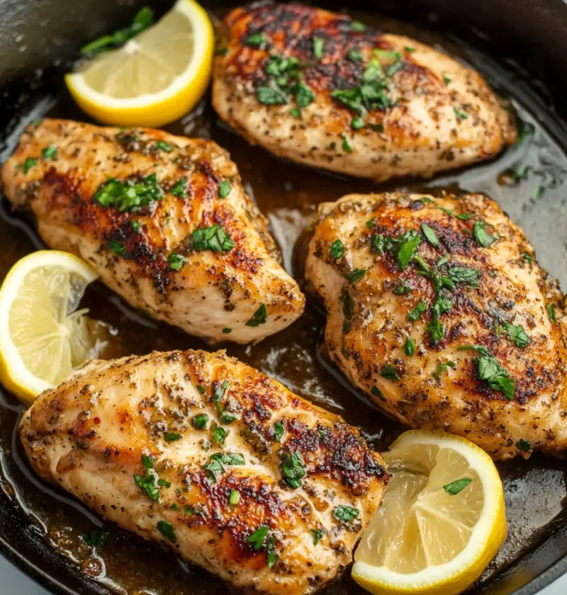 Lemon Chicken Recipe with Butter Sauce