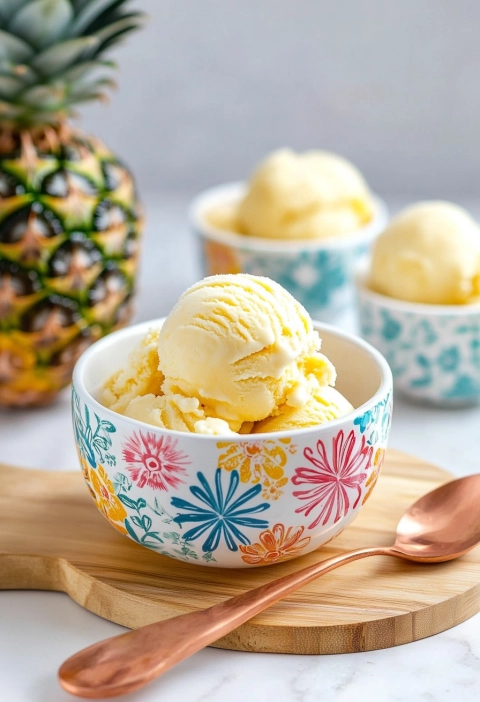 Pineapple Ice Cream Recipe