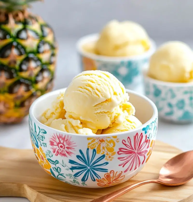 Pineapple Ice Cream Recipe