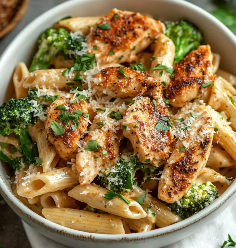 Cajun Chicken And Broccoli Alfredo