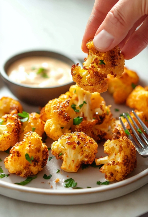 Golden Crispy Cauliflower Bites
