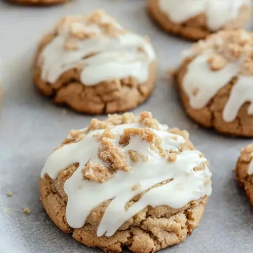 White Chocolate Reese’s Cheesecake Cookies