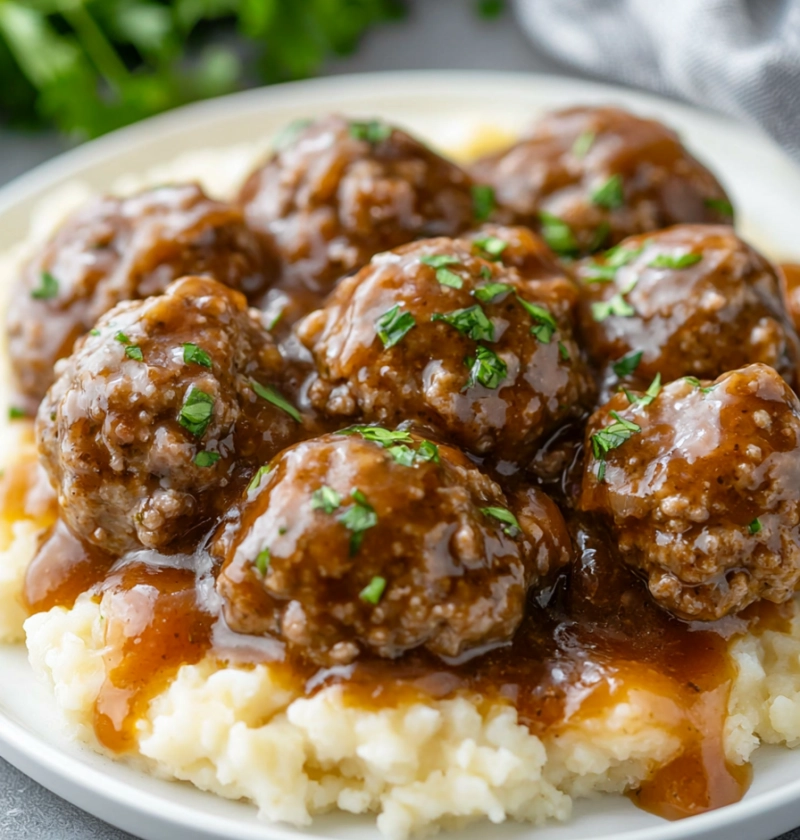 Slow Cooker Salisbury Steak