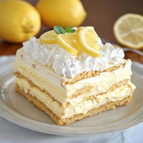 No-Bake Lemon Éclair Cake: A Refreshing Dessert Everyone Will Love