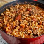 Ground Beef and Gravy Over Mashed Potatoes