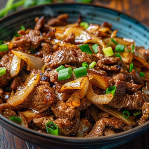 Chinese Beef and Onion Stir Fry