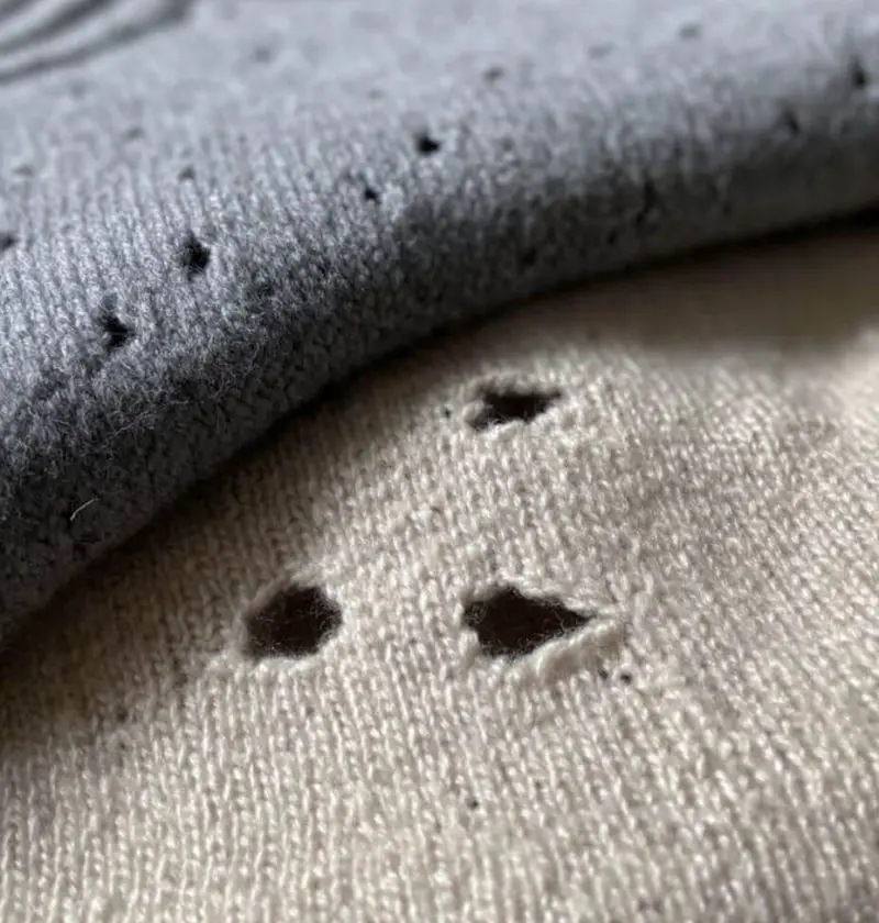 If You Find These Holes in Your Clothes, You Better Know What They Mean