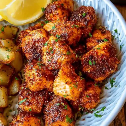 Air Fryer Salmon Bites 2 Air Fryer Salmon Bites