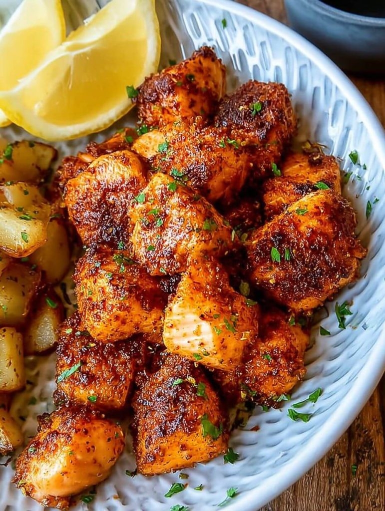 Air Fryer Salmon Bites