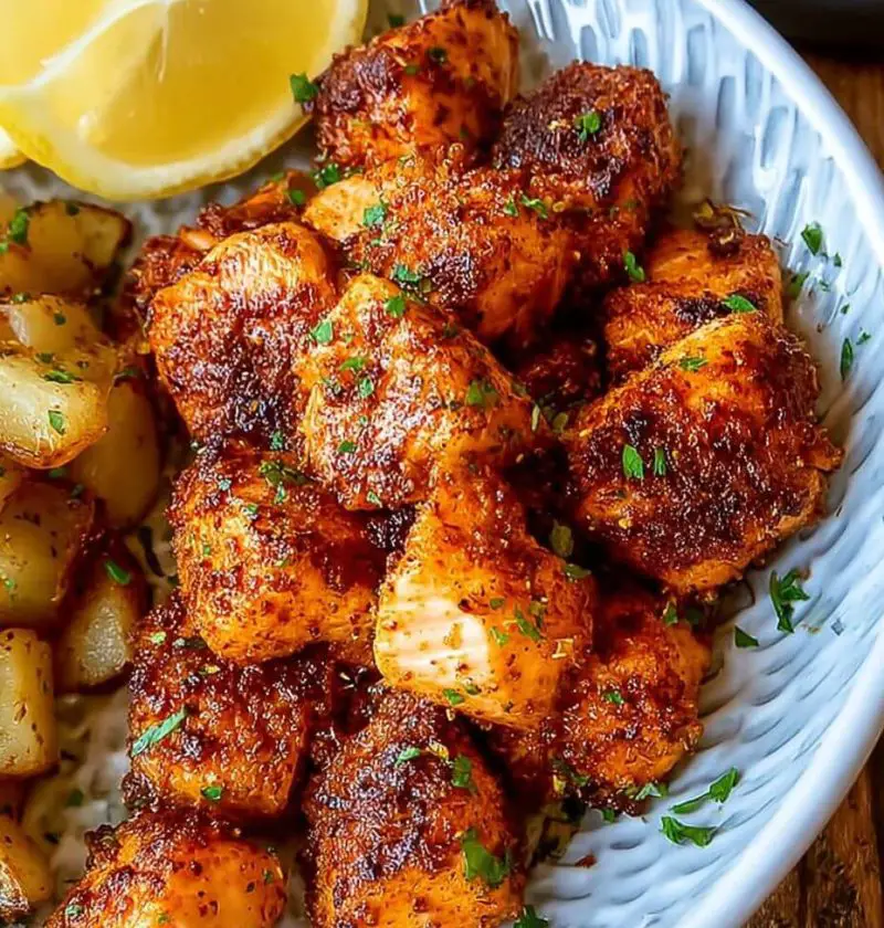 Air Fryer Salmon Bites