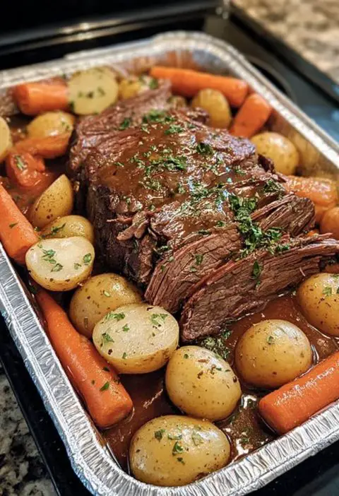 Busy Weeknight? This Baked 3 Packet Pot Roast Is Like a Hug on a Plate