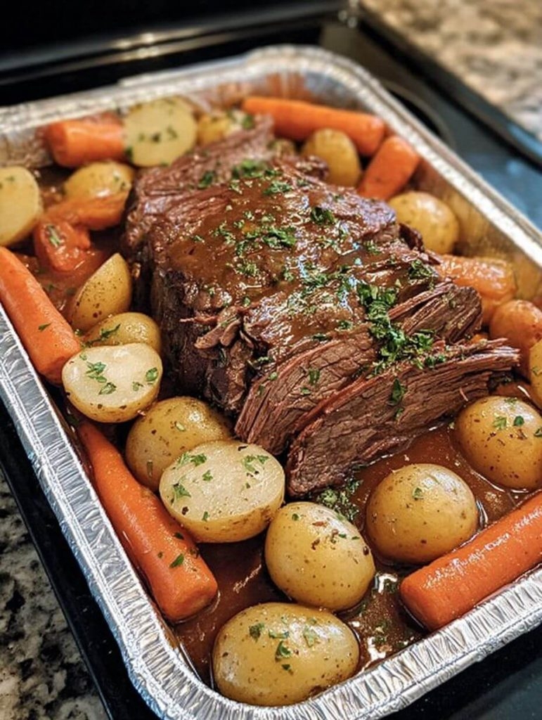 Busy Weeknight? This Baked 3 Packet Pot Roast Is Like a Hug on a Plate